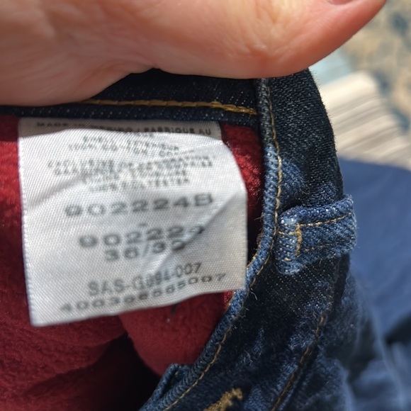 Cabela’s relaxed straight flannel lined jeans 36 x 32 - Picture 4 of 4